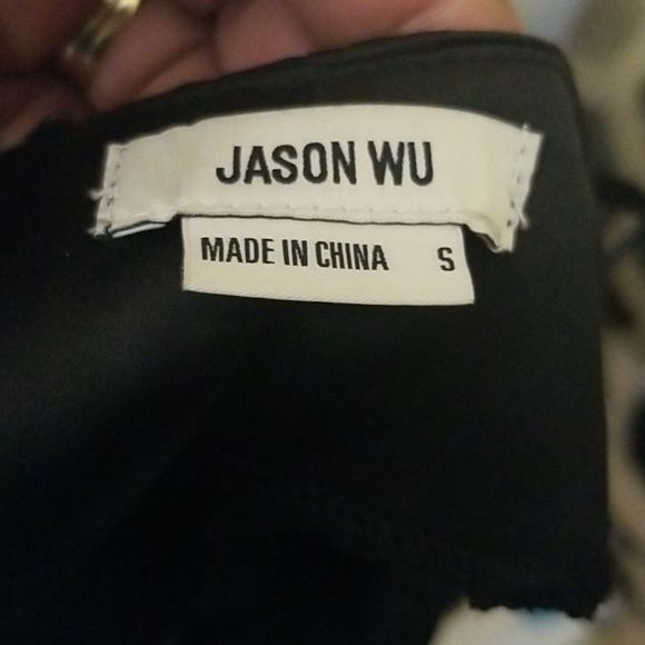 Jason Wu Black Ruched Satin Midi Gown Slip Dress W/Open Strappy Back NWT Sz.S - Picture 4 of 10